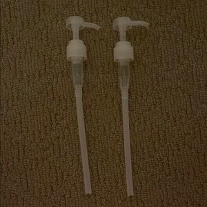 White Pump Dispensers